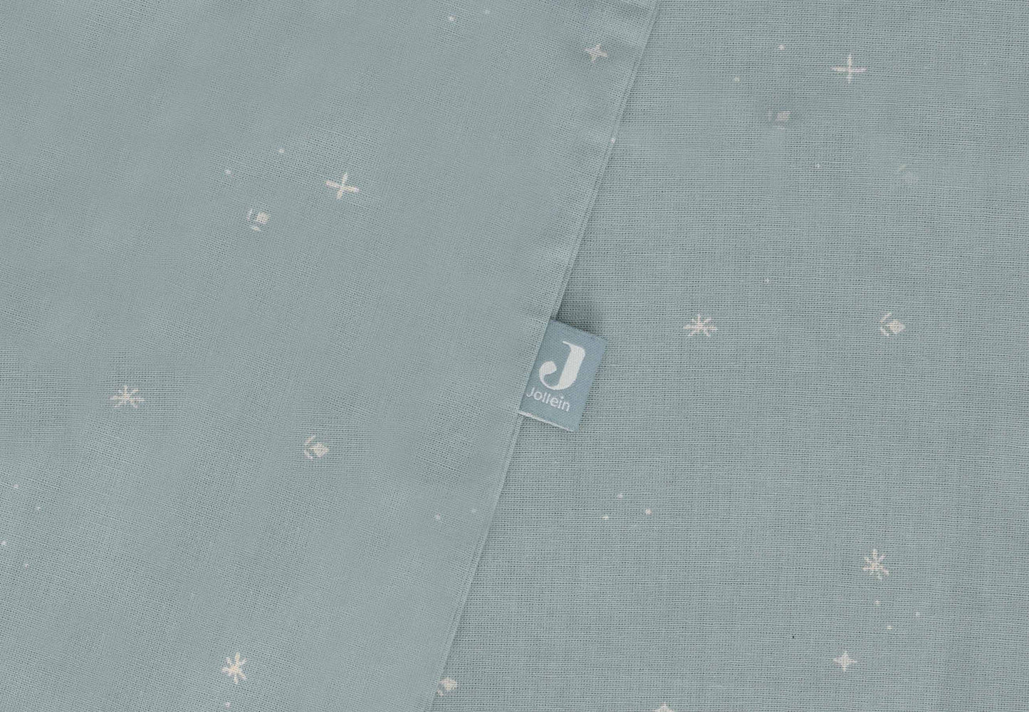 Housse de couette et taie 100x140cm Twinkling Sea Green - Jollein