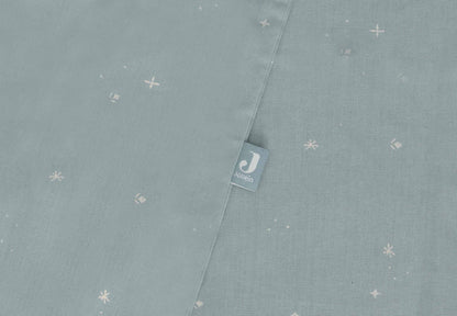 Housse de couette et taie 100x140cm Twinkling Sea Green - Jollein