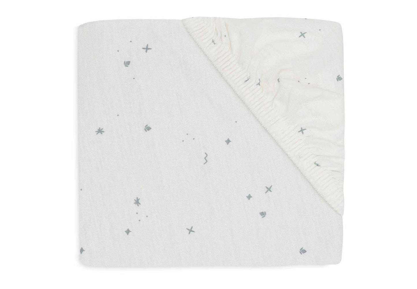Drap-housse Jersey Twinkling Sea Green - Jollein