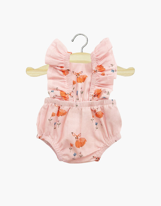 Barboteuse rétro Lou en coton Sweet deer – Minikane