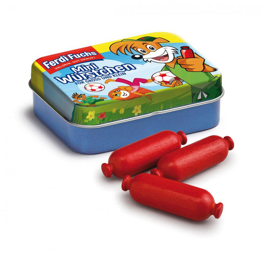 Mini-saucisses Ferdi Fuchs en bois dans une boîte – Erzi