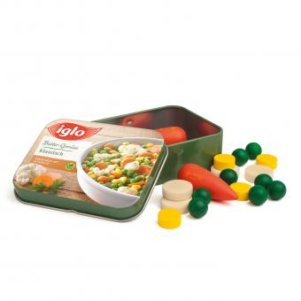 Légumes Iglo en bois dans une boîte pour dinette – Erzi
