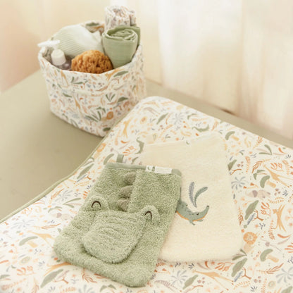 Lot de 2 gants de toilette Crocodile verts | Little Dutch