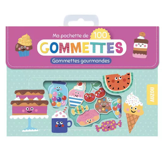Ma pochette de 100 gommettes #Gourmandes