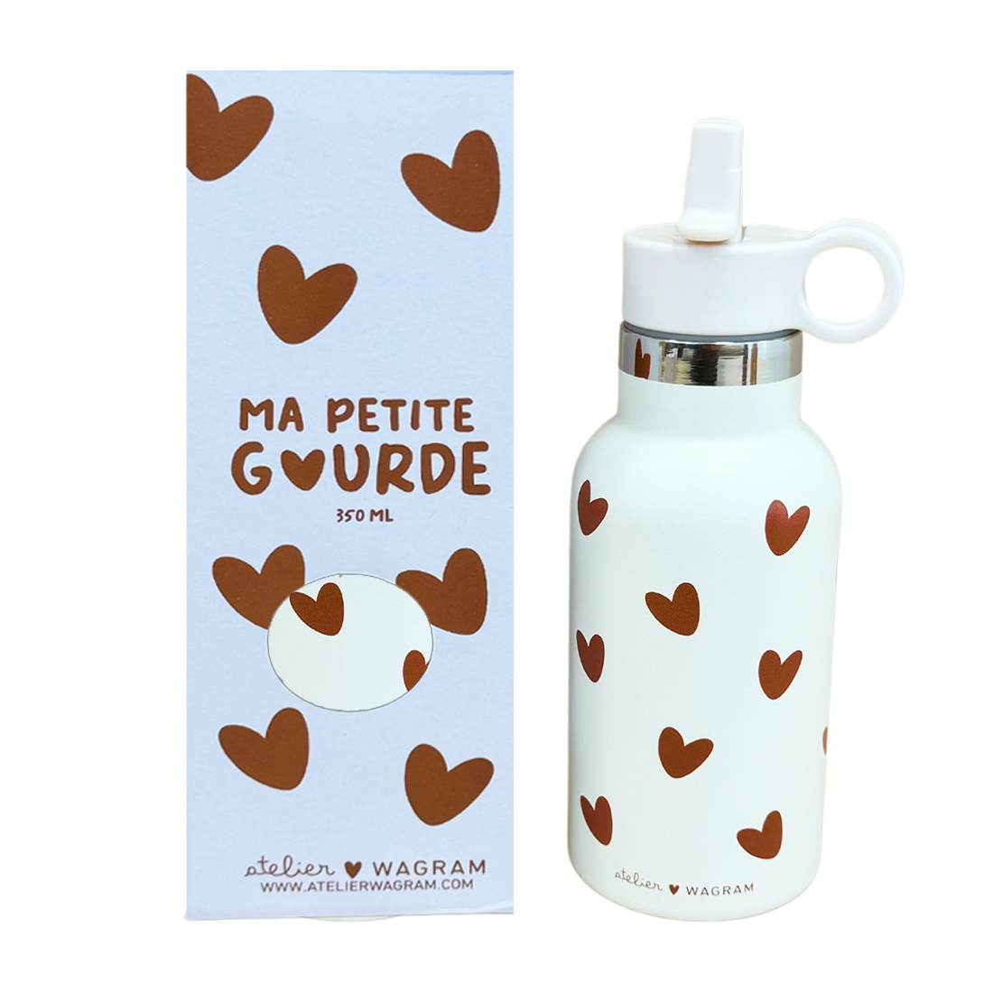 Gourde acier inox #Crème