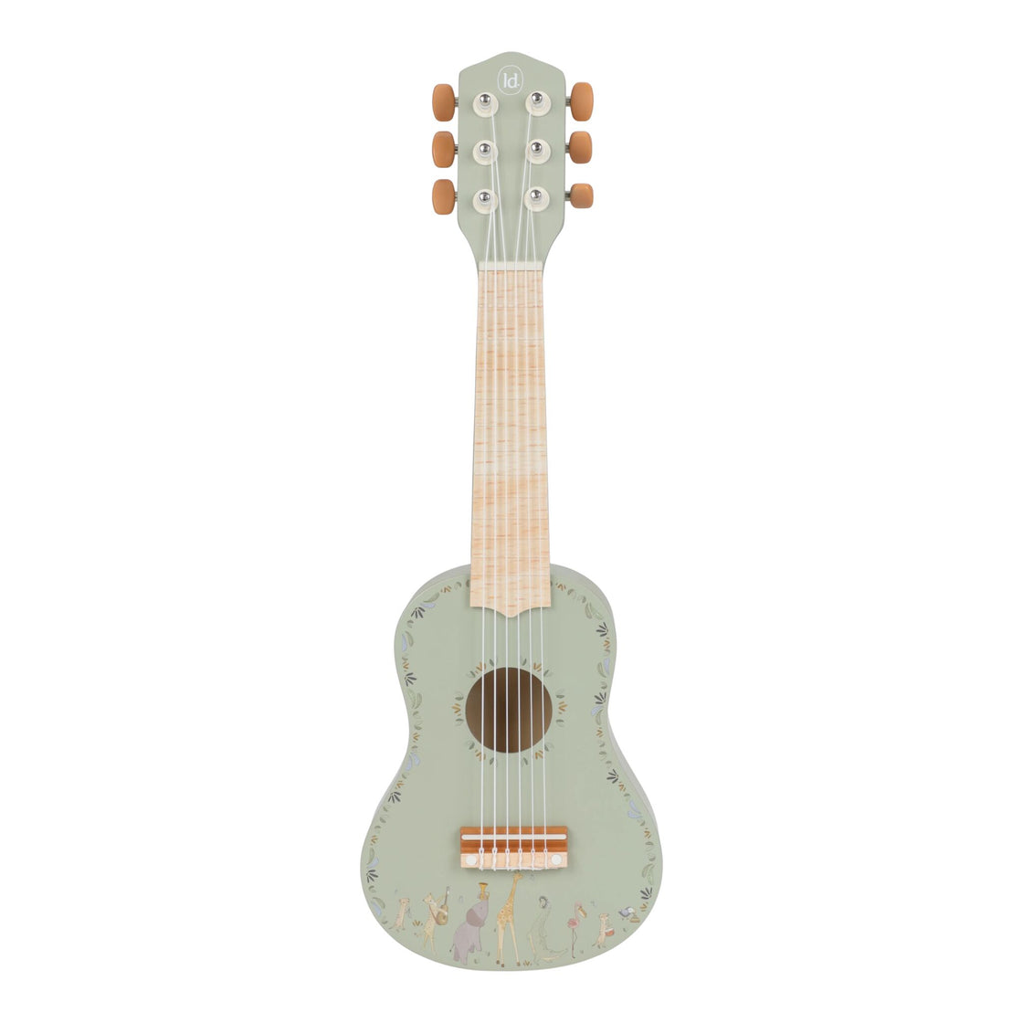 Guitare verte en bois - Safari Friends - Little Dutch