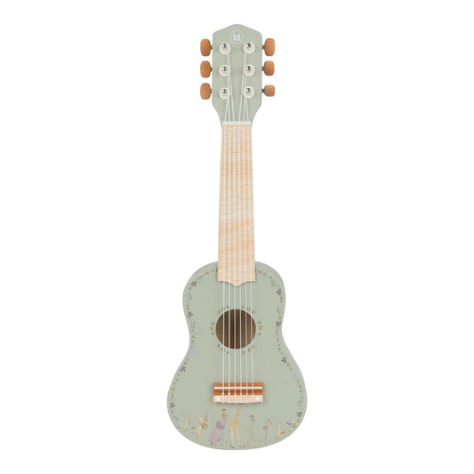 Guitare verte en bois - Safari Friends - Little Dutch