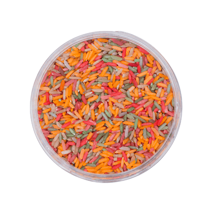 Riz à jouer coloré – Jeu sensoriel Leukmetletters