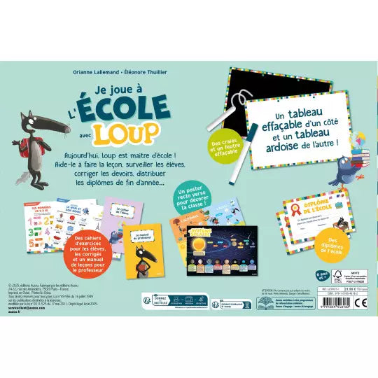 Je joue à l'école avec loup