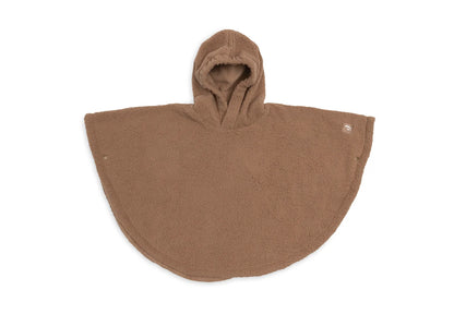 Poncho doublé teddy fleece Dark Hazel – Jollein