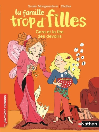La famille trop d'filles, Cara et la fée des devoirs - Roman Vie quotidienne - De 7 à 11 ans - Livre Nathan