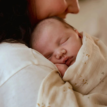 Langes XL en gaze de coton #Little Goose  120 x 120 cm