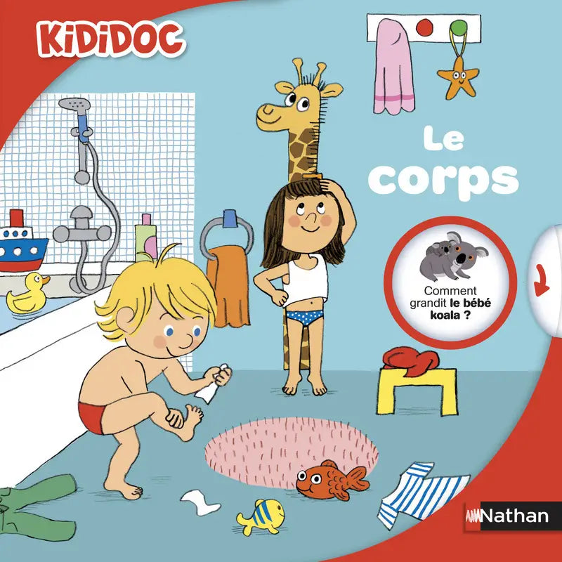 Le corps - Livre animé Kididoc - Dès 4 ans - Nathan