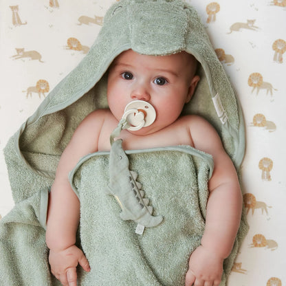 Doudou attache-tétine Crocodile Safari Friends – Little Dutch