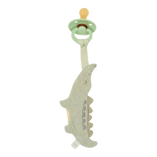 Doudou attache-tétine Crocodile Safari Friends – Little Dutch