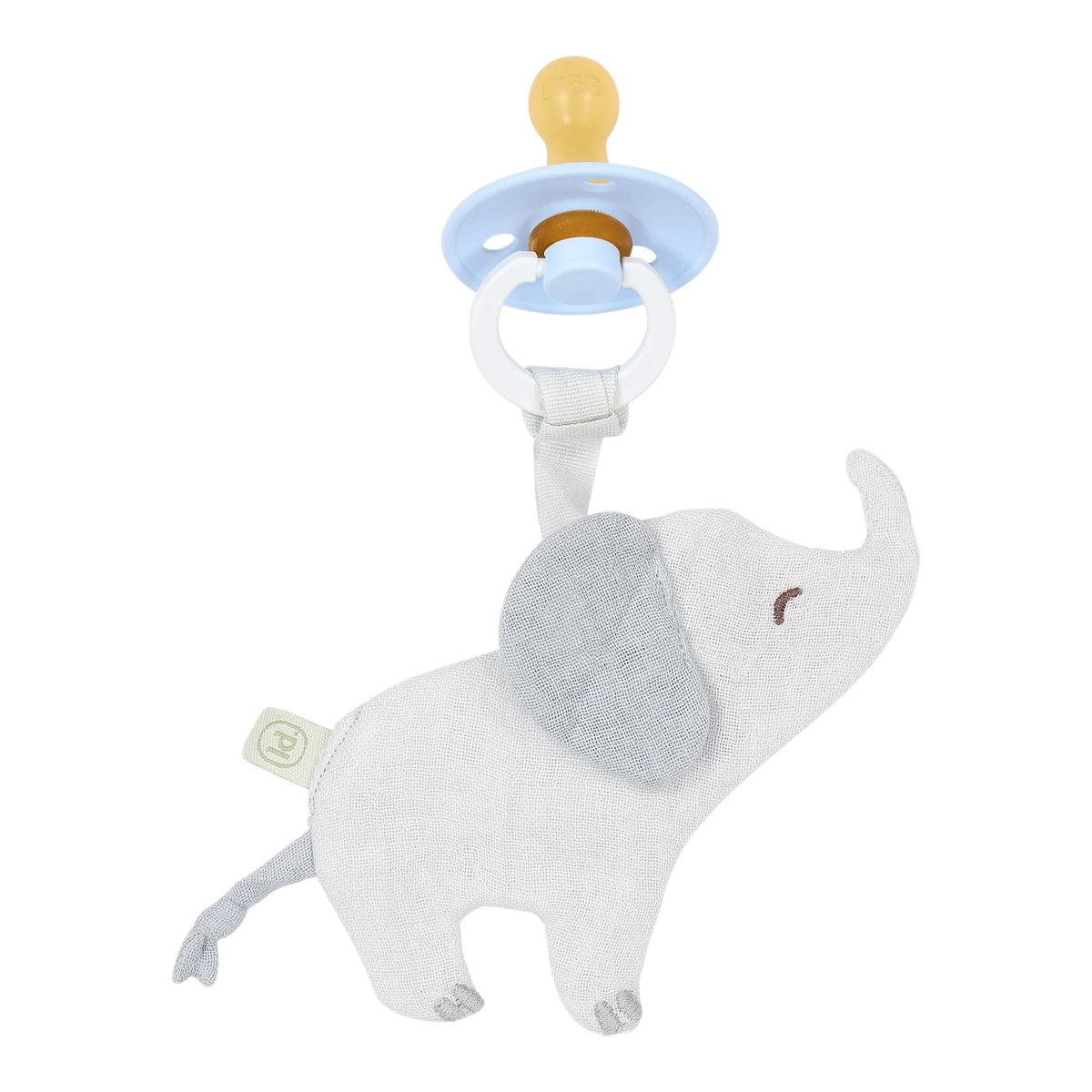 Doudou attache-tétine Éléphant Safari Friends – Little Dutch