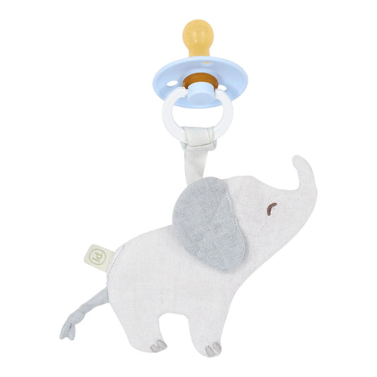 Doudou attache-tétine Éléphant Safari Friends – Little Dutch