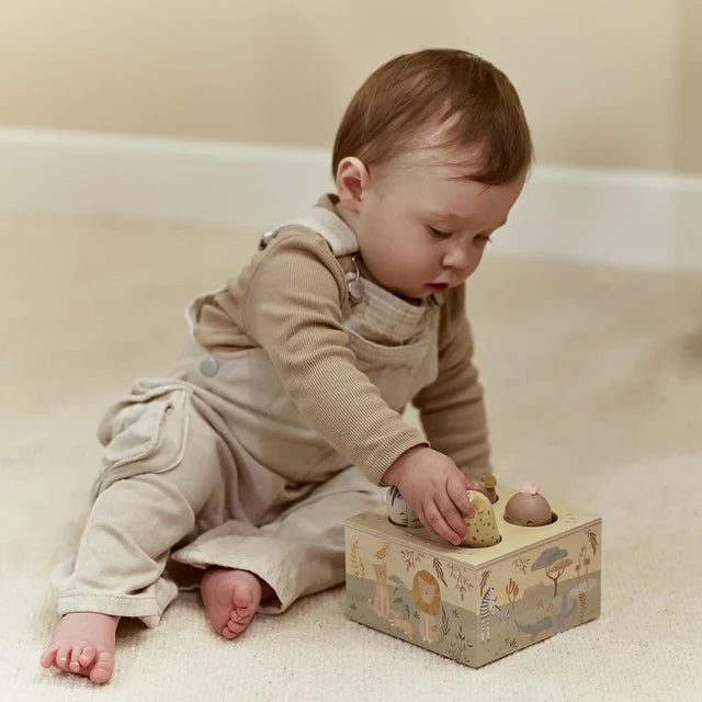 Jouet pop-up en bois vert Safari Friends – Little Dutch