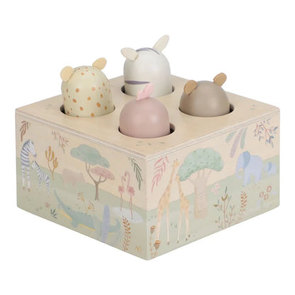 Jouet pop-up en bois vert Safari Friends – Little Dutch