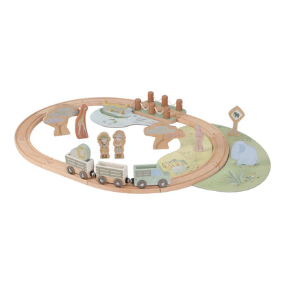 Circuit de train en bois Safari Friends – Little Dutch