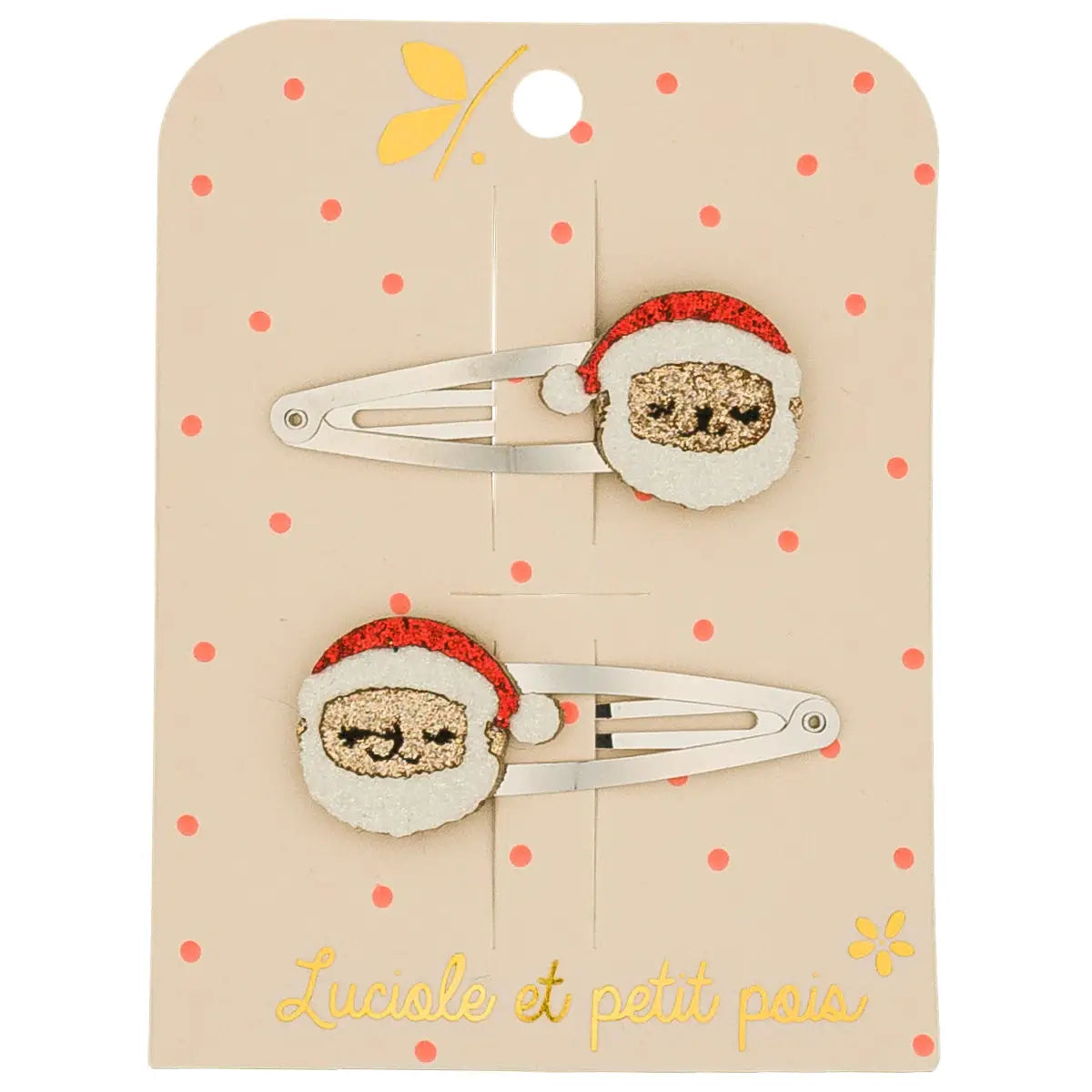 Barrettes Noël le Père-Noël - Luciole et Petit Pois