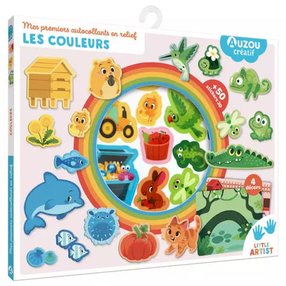 Ma pochette d'artiste - Mes premiers autocollants en relief  #Les couleurs
