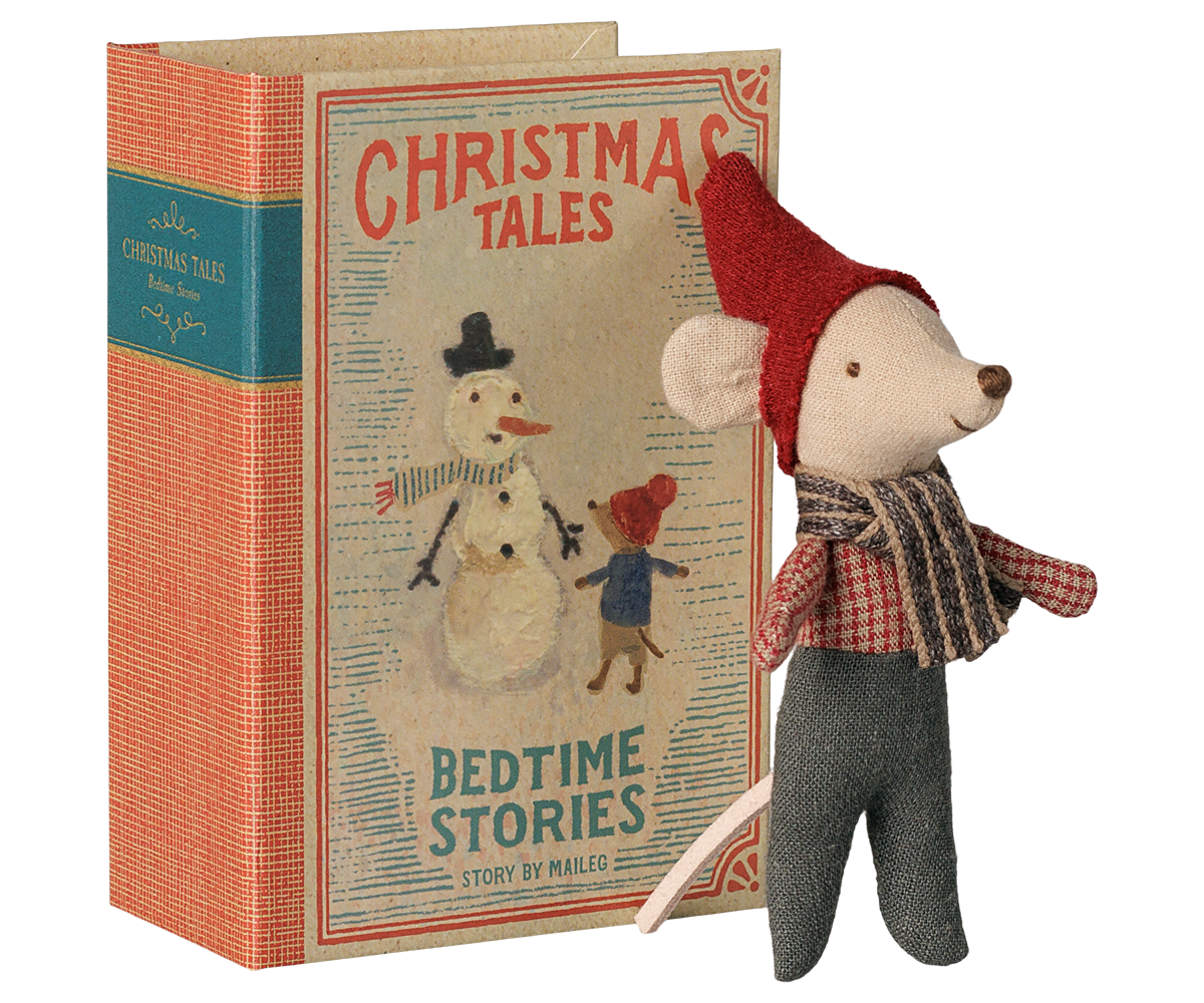 Souris de Noël, Bébé dans son coffret livre - Maileg
