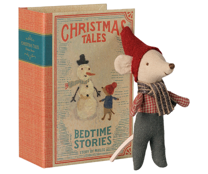 Souris de Noël, Bébé dans son coffret livre - Maileg