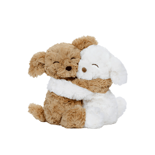 Peluche duo de chiens Harmony Hugging The Puppy 18 cm – McHugs