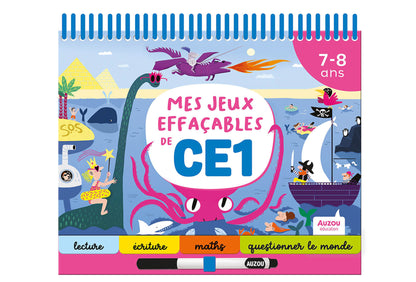 Mes jeux effaçables de CE1 - Auzou