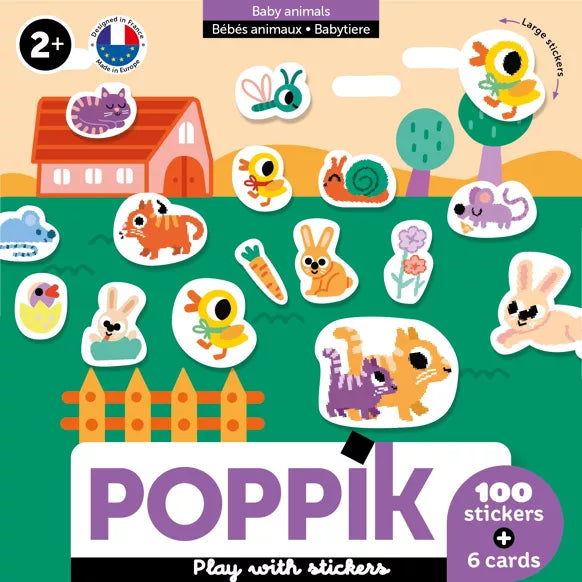 Sticker Bébé animaux  - Poppik
