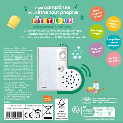 Mes premiers sonores - P'tit loup # Mes comptines pour être tout propre