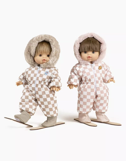 Paire de skis Cricri beige -  Minikane
