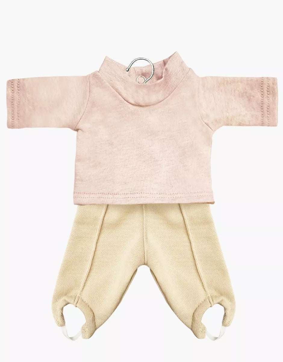 Ensemble sous-pull en jersey chiné pétale et fuseau Popeye en molleton lin -  Minikane