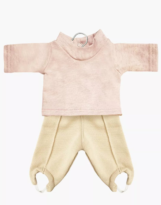 Ensemble sous-pull en jersey chiné pétale et fuseau Popeye en molleton lin -  Minikane