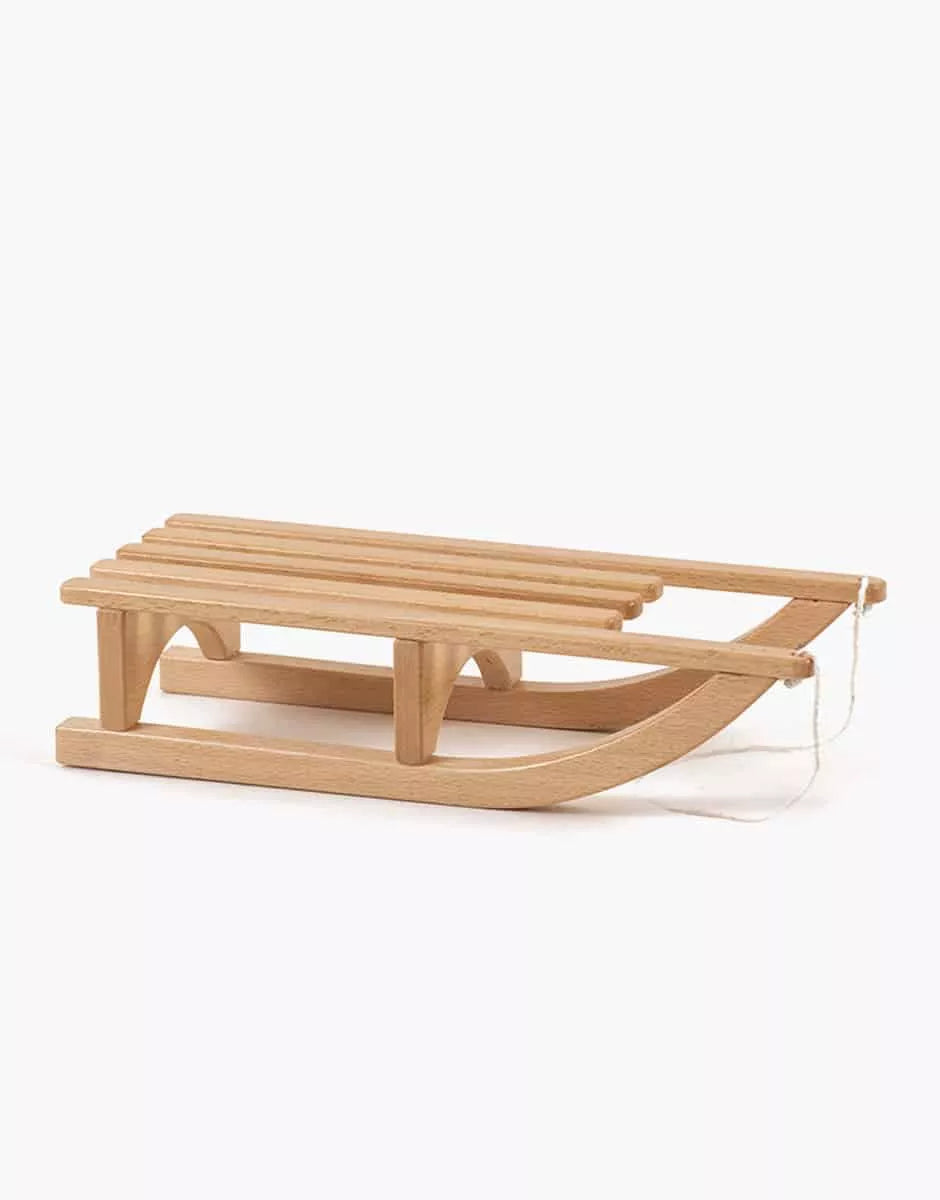 Luge en bois Pépette pour poupée -  Minikane