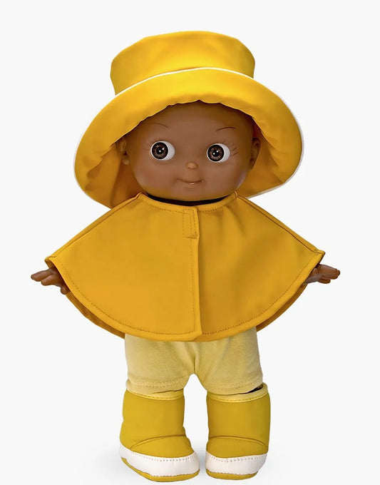 Arsène à l’école et son ensemble de pluie jaune - Minikane