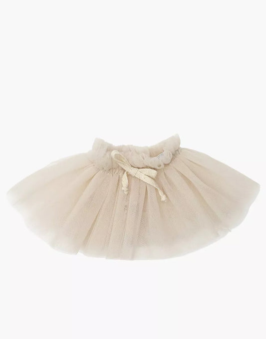 Tutu court Alicia avec nouettes beige -  Minikane