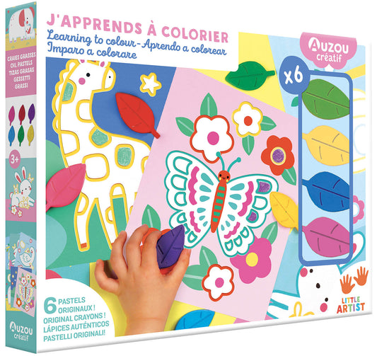 Mon coffret d'artiste - Little artist - J'apprends à colorier - Auzou