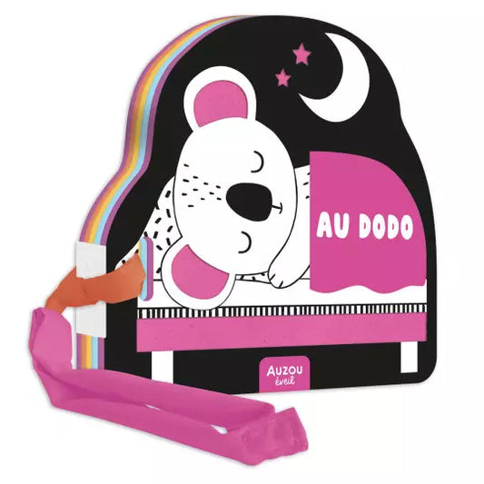 Mon premier livre poussette en noir et blanc # Au dodo