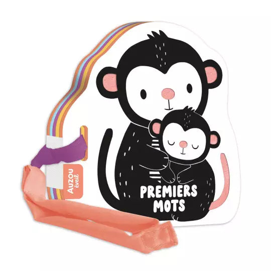 Mon premier livre poussette en noir et blanc # Premiers mots