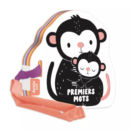 Mon premier livre poussette en noir et blanc # Premiers mots