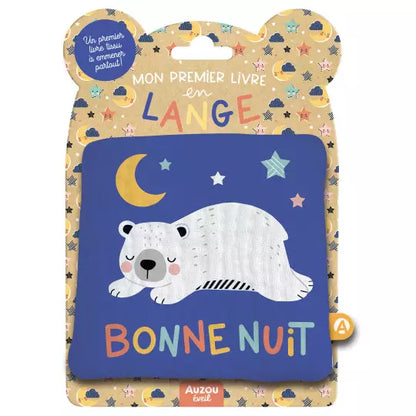 Mon premier livre tissu en lange  #Bonne nuit