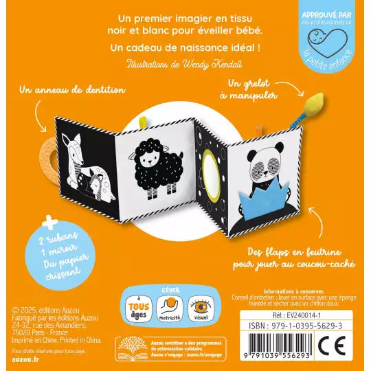 Mon tout premier livre tissu  #En noir et blanc !