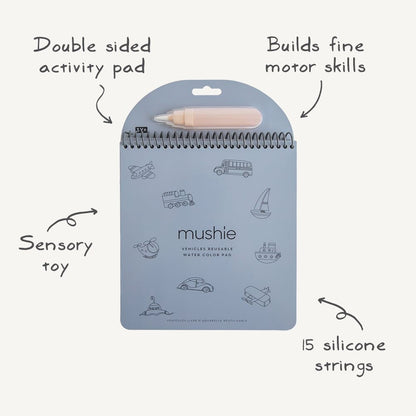 Cahier Véhicules Coloriage a l'eau - Mushie