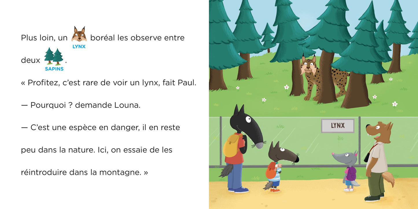 P'tit Loup au parc animalier -  Je lis avec toi - Livre Auzou