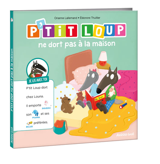 P'tit Loup ne dort pas a la maison Je lis avec toi - Livre Auzou