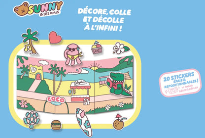 Sunny & ses amis - Cocoplage - Des stickers épais, repositionnables et lavables - Nathan