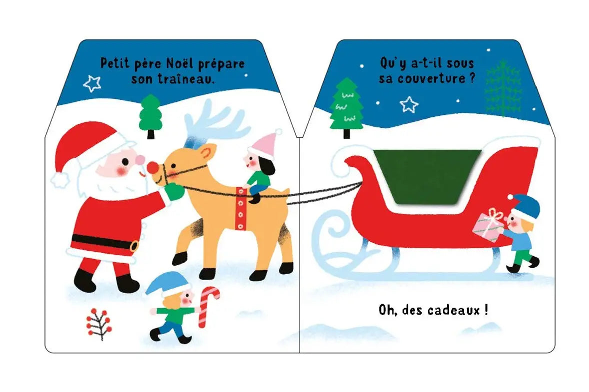 Cache-cache petit père Noël – Livre à flaps en feutrine dès 6 mois – Nathan