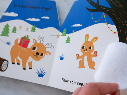 Cache-cache petit renne – Livre à rabats en feutrine dès 6 mois – Nathan